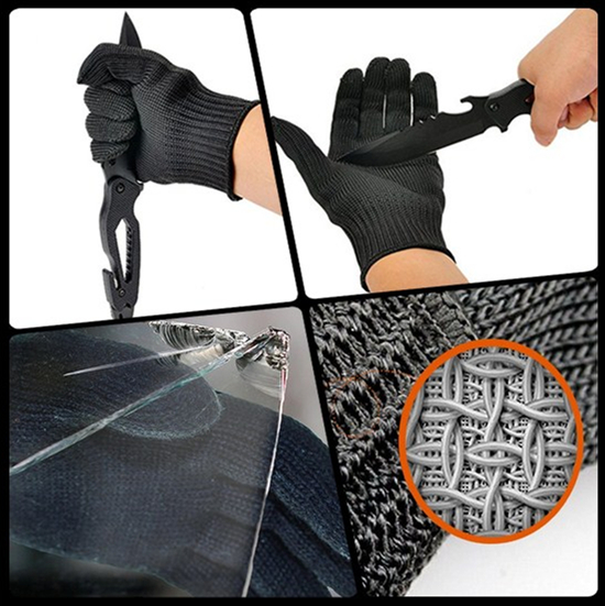 Black Cut Resistant Gloves Level 5